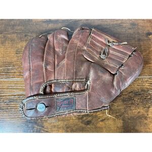 Vintage Hutch The Magnet Baseball Glove Brown Leather USA Made 33V Club Model